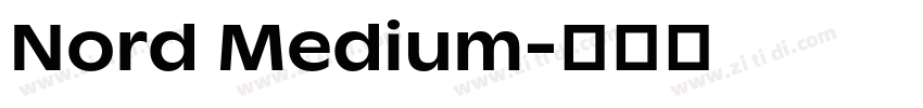 Nord Medium字体转换 Nord Medium字体转换